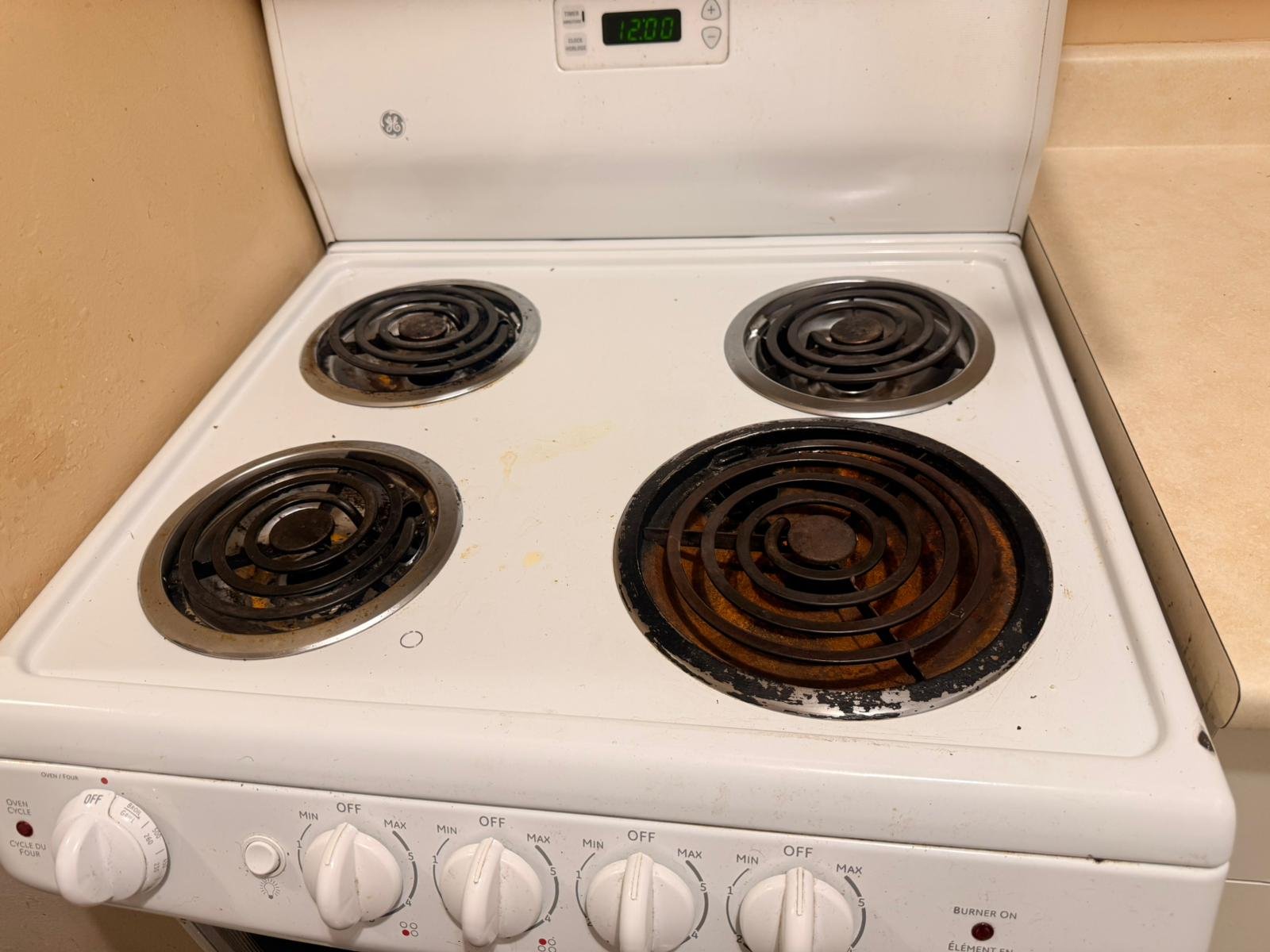 Stove cleaning